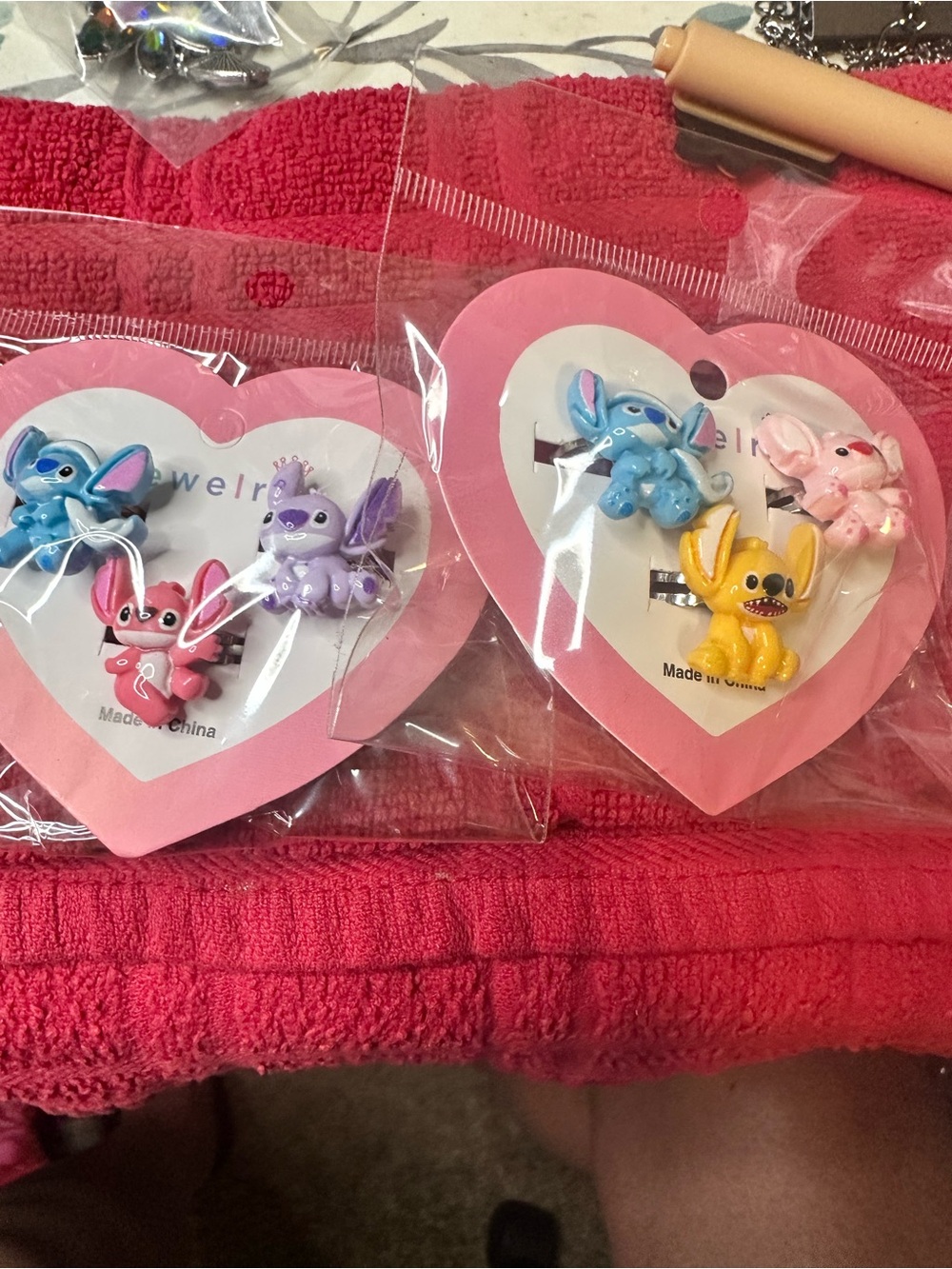 Cute Multicolor stitch rings- Kids adjusting 16